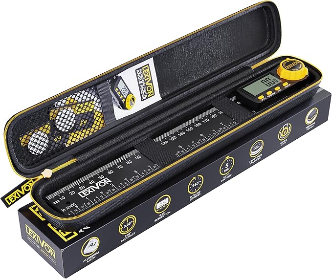 LEXIVON Aluminum Digital Angle Finder Gauge, 10-inch/250mm Multi-Purpose - Image 8