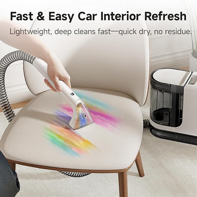 uwant Carpet Cleaner Machine 18Kpa Powerful Suction, Portable Carpet Cleaner - Image 4