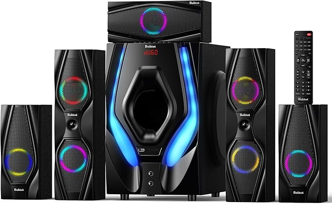 Bobtot Home Theater Systems Surround Sound Speakers by Bobtot