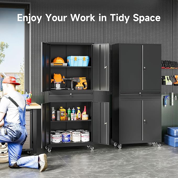 Metal Garage Storage Cabinet - Image 4