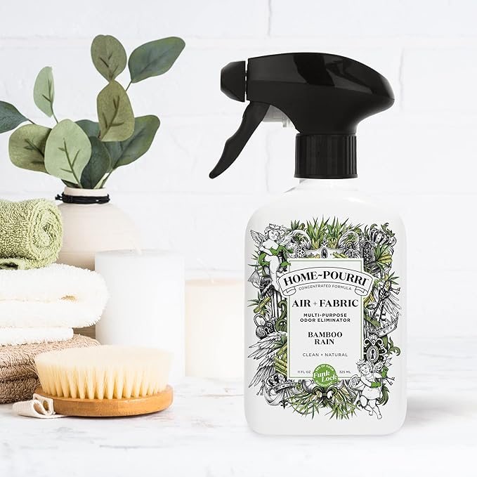 Home-Pourri Air + Fabric Multi-Purpose Odor Freshener Spray, Bamboo Rain - Image 3
