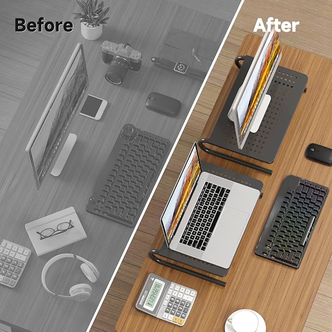 suptek Monitor Stand Riser for Computer, Notebook and All Flat Screen Display - Image 6