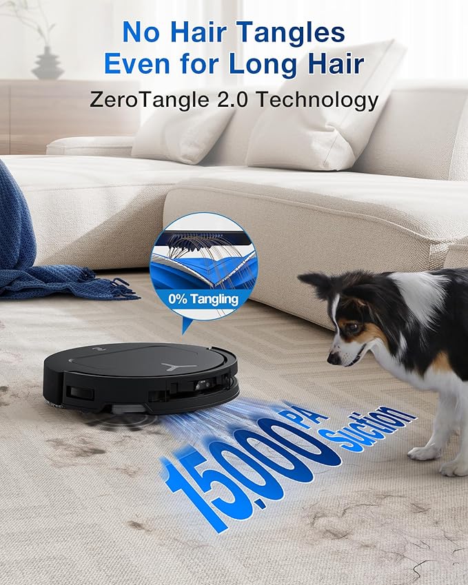 ECOVACS DEEBOT T50 PRO Omni Robot Vacuum and Mop, 3.19” Ultra-Slim, 000Pa - Image 3