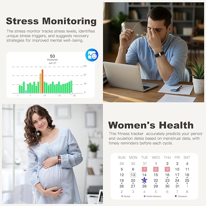 SEEKZERO Sleep Tracker, Activity & Fitness Trackers | Health Smart Bracelet - Image 7