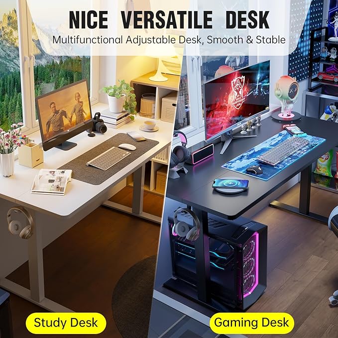 Veken 47.2 Inch Large Electric Standing Desk, Heights Adjustable, Sit to Stand - Image 8