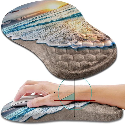 Hokafenle Ergonomic Mouse Pad Wrist Support, Wrist Rest Mousepad by Hokafenle