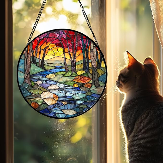 AMDERVEN Stained Glass Window Hanging - Image 2