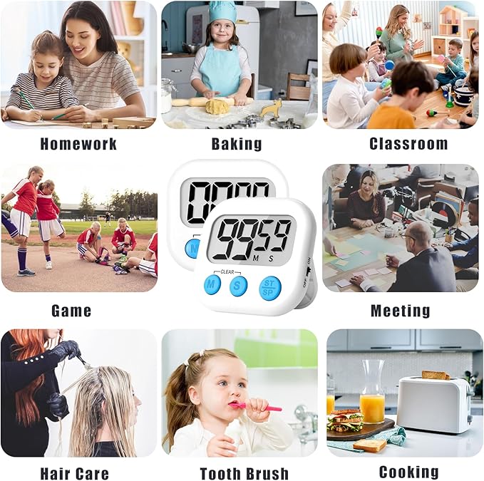 ZILLEEN Classroom Timer for Kids Teachers 2 Pack Digital Timers - Image 6