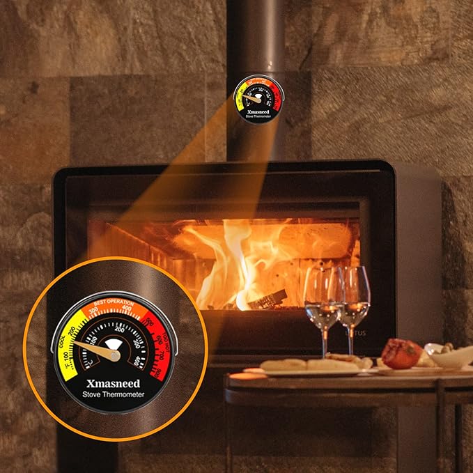 Xmasneed Wood Stove Thermometer Magnetic, Stove Top Thermometer - Image 5