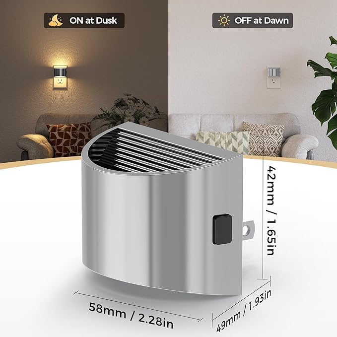 DORESshop LED Night Light, Night Lights Plug into Wall, 3 Level Brightness - Image 3
