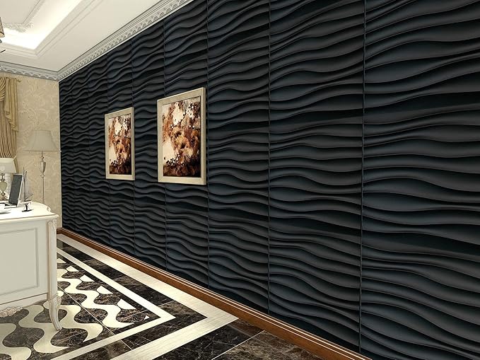 Art3d PVC Wave Panels for Interior Wall Decor, Antique Copper Textured 3D Wall - Image 3