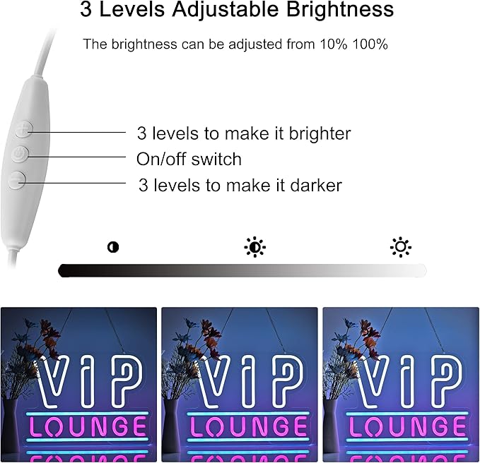 ZODZ VIP Lounge Neon Sign LED Light up Sign - Image 2