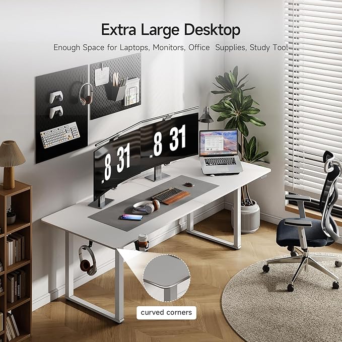 ONBRILL Standing Desk, 71x32 Inches Rectangle Stand Up Desk - Image 3