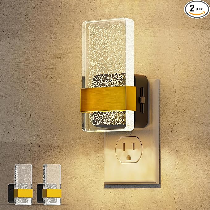 L LOHAS LED Night Lights Plug Into Wall, 2 Pack Plug in Night Light LED by LLOHASLED
