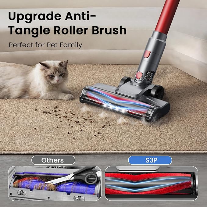 UML0 S3P Cordless Vacuum Cleaner, 45kPa Powerful Suction Vacuum Cleaners - Image 5