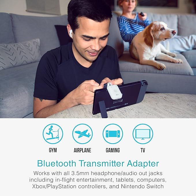 MEE audio Connect Air in-Flight Bluetooth Wireless Audio Transmitter Adapter - Image 3