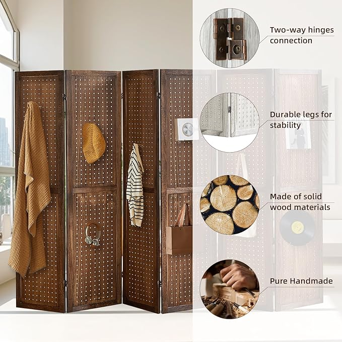 Aleesing 6 Panel Pegboard Display - Image 3