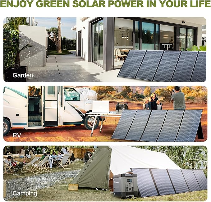 ALLPOWERS SP037 400W Portable Solar Panel, 23% Efficient IP66 Waterproof - Image 5