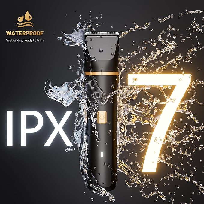 Electric Body Trimmer for Men, IPX7 Waterproof Groin and Pubic Hair Shaver - Image 3