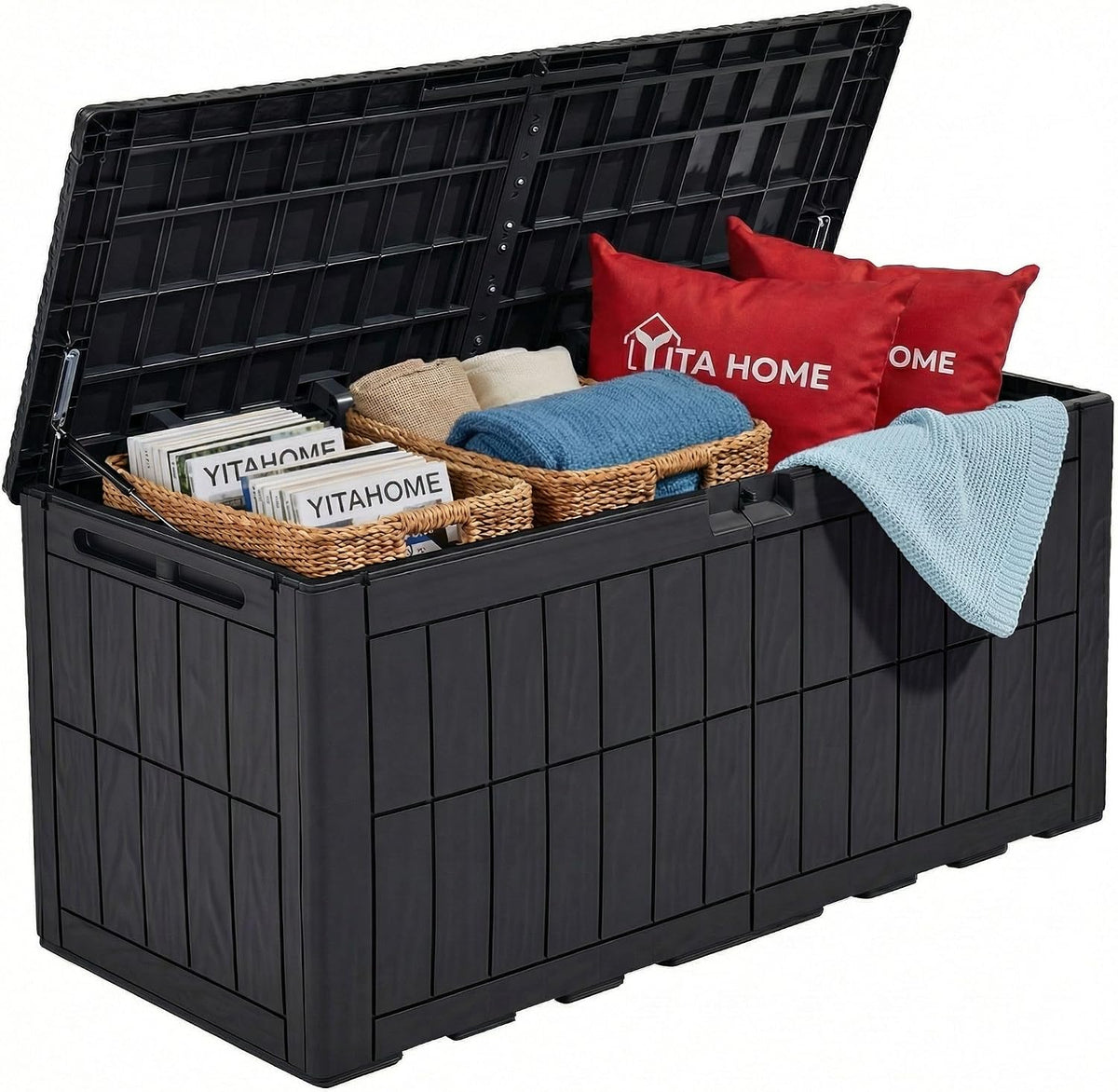 yitahome 110 gallon outdoor deck box, main product view