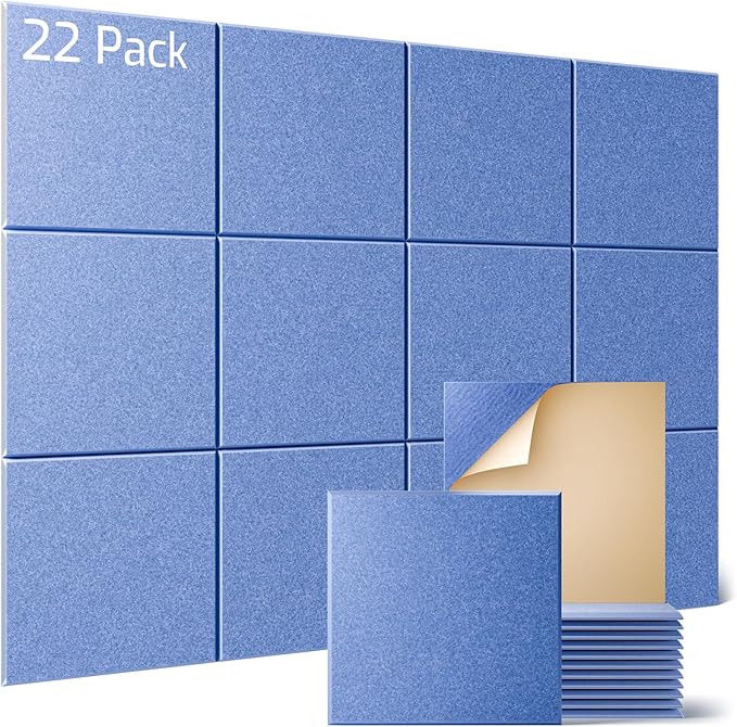 Sonicism 22 Pack Acoustic Wall Panels by Sonicism
