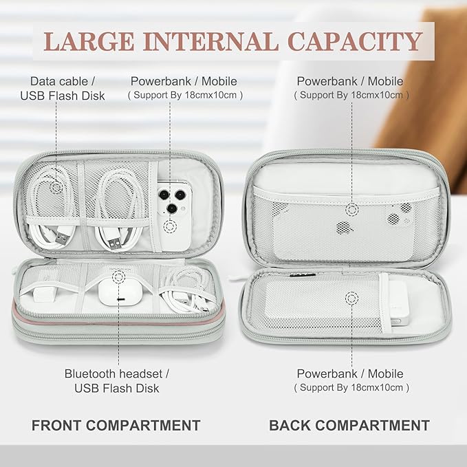 FYY Electronic Organizer, Travel Cable Organizer Bag Pouch Electronic - Image 3