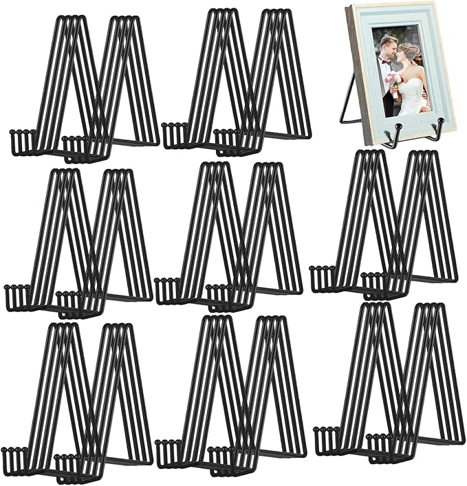 Birity 32 pcs 4.5in Plate Stands by 24ozRibbedGlassCup