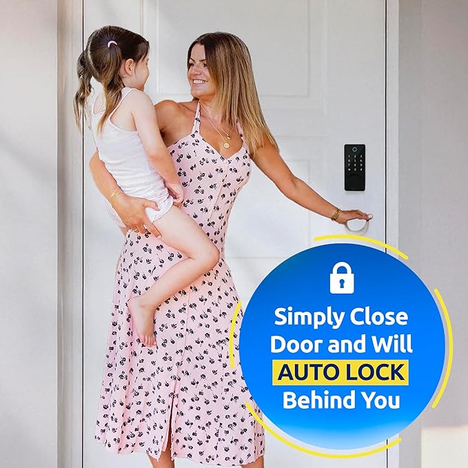 LOCKSTAR® Smart Door Lock • Keyless Entry Deadbolt Door Lock • Multiple Entry - Image 6