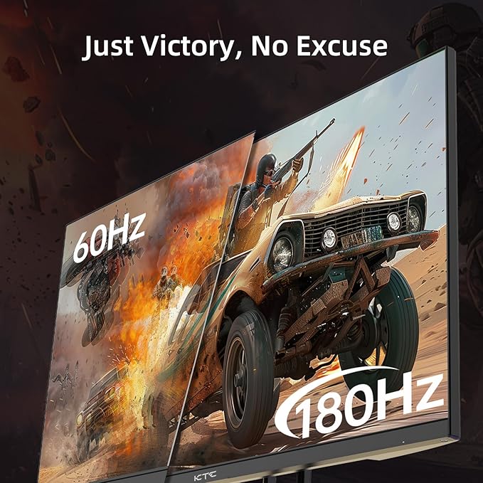 KTC 27” Gaming Monitor 180Hz QHD, Fast IPS Monitor, 122% sRGB, 1X DP & 2X HDMI - Image 2