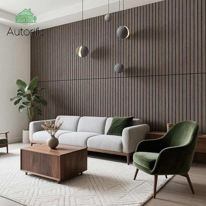 AUTORIFIC Wood Veneer Sound Panels, 10 Pack 47.2”x23.6” Wall Panels, Decorative - Image 6