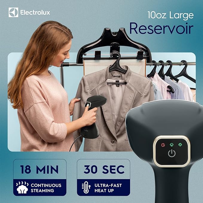 Electrolux Steamer for Clothes, 1500 Watt Portable Handheld Fabric and Garment - Image 2