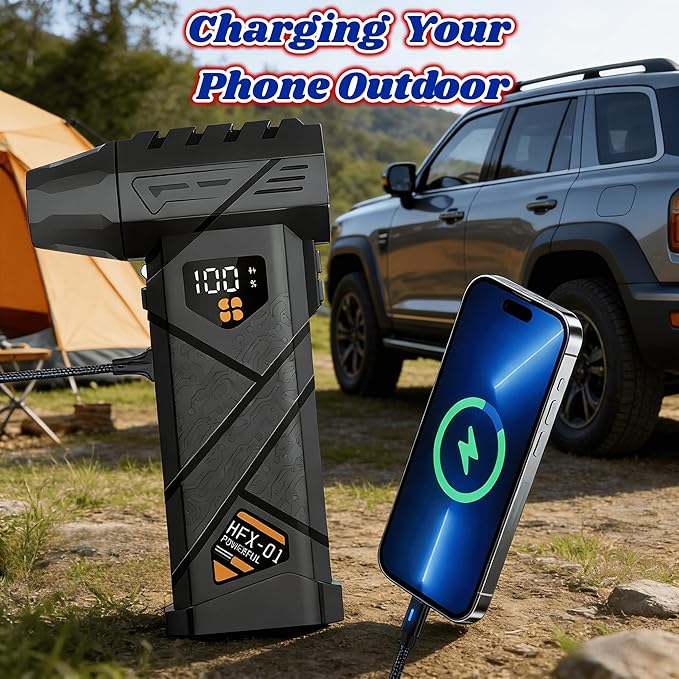 PURECOTERA Powerful Car Vacuum Cleaner, Compressed Air Duster - 6000 mAh - Image 7