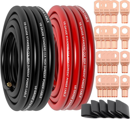 1/0 Gauge Wire Copper Clad Aluminum CCA Primary Automotive Wire, Battery Cable