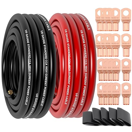 1/0 Gauge Wire Copper Clad Aluminum CCA Primary Automotive Wire, Battery Cable by Xaugiry