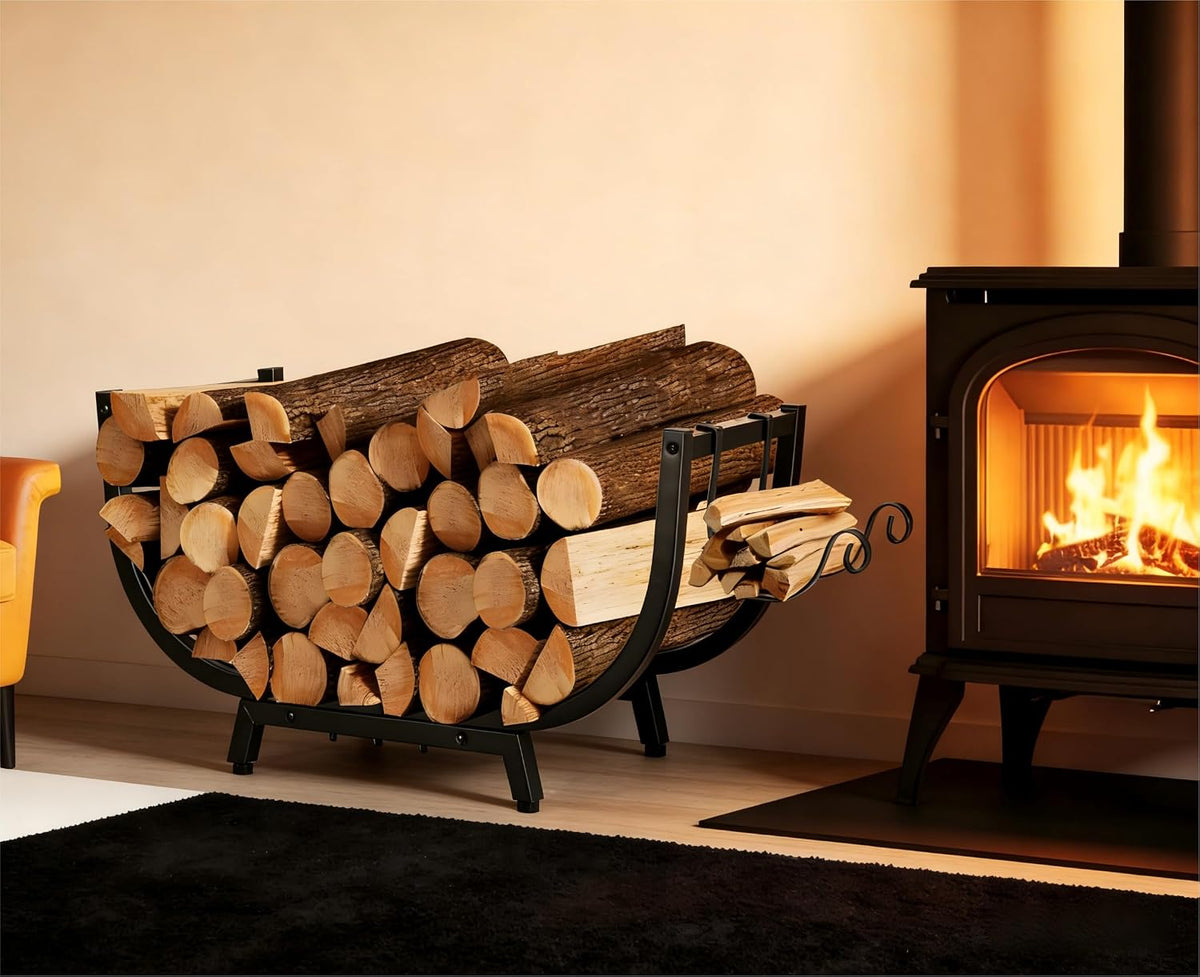 kendane 30" firewood rack outdoor and indoor, compact, main product view