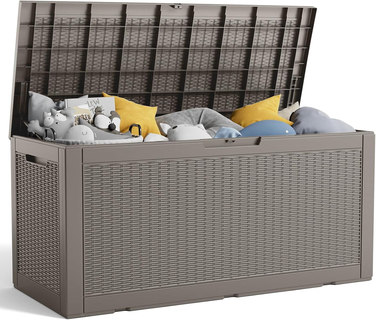 rojik 150 gallon waterproof outdoor deck storage box, main product view