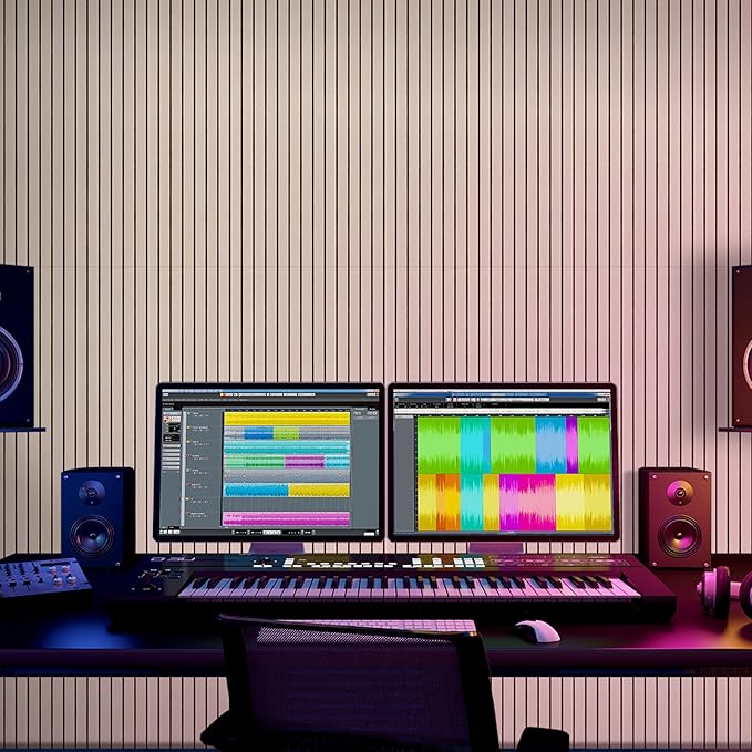 BUBOS 10 Pack Large Acoustic Panels, Decorative Self-Adhesive Acoustical Wall - Image 9