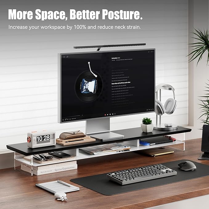 FENSULN Dual‑Tier Monitor Stand - Image 3