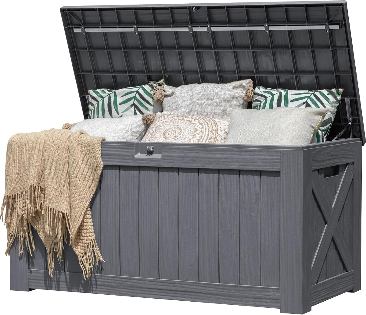 flamaker internal 120 gallon deck box waterproof, large, main product view