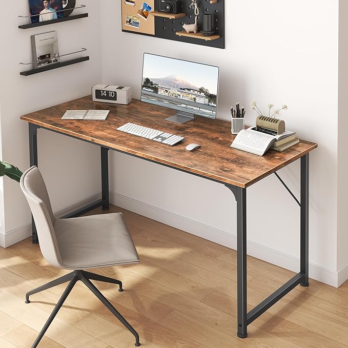 Huuger Computer Desk, 48 Inch Office Desk, Gaming Desk - Image 6