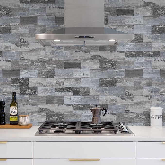Vamos Tile 100-Piece Peel and Stick Backsplash Seamless Tile, Stick on - Image 5