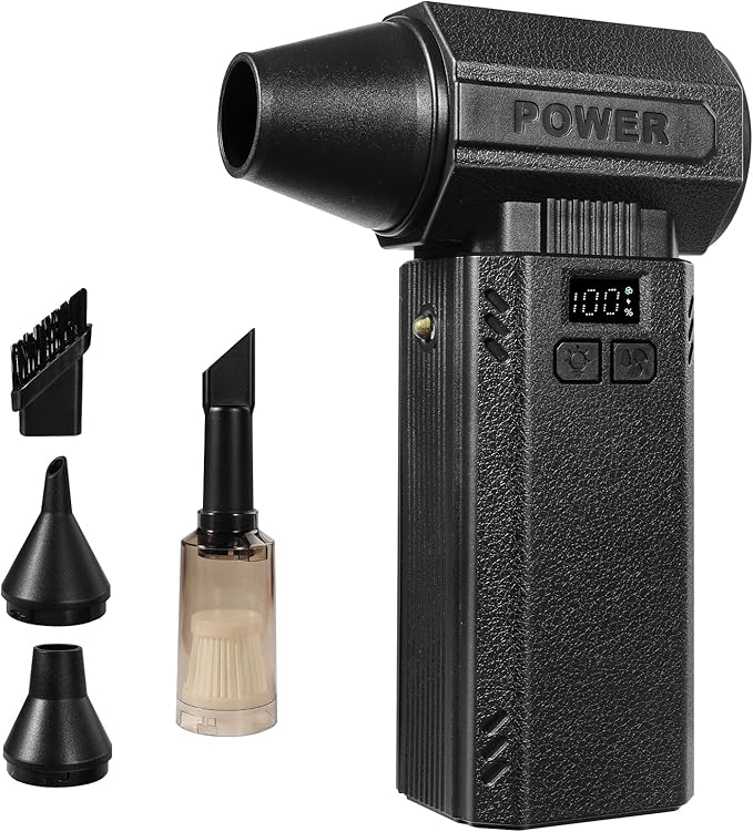 Newdehanm Violent Turbo Fan, Electric Compressed Air Duster & Vacuum Cleaner by Unknown
