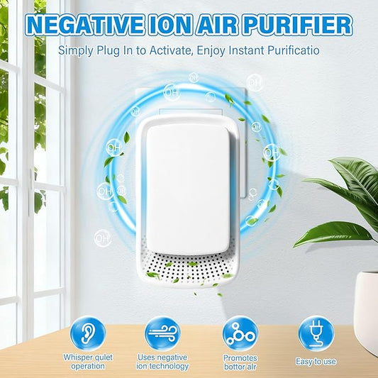 Plug-In Ionic Air Purifier 4 Pack, Silent Filterless Ionizer - Image 2