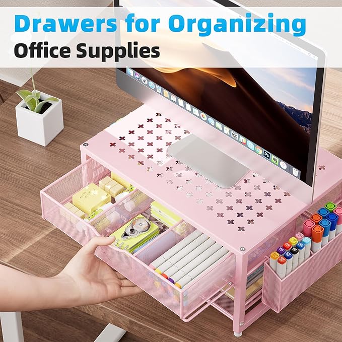 Marbrasse Metal Printer Stand for Desk - Image 7