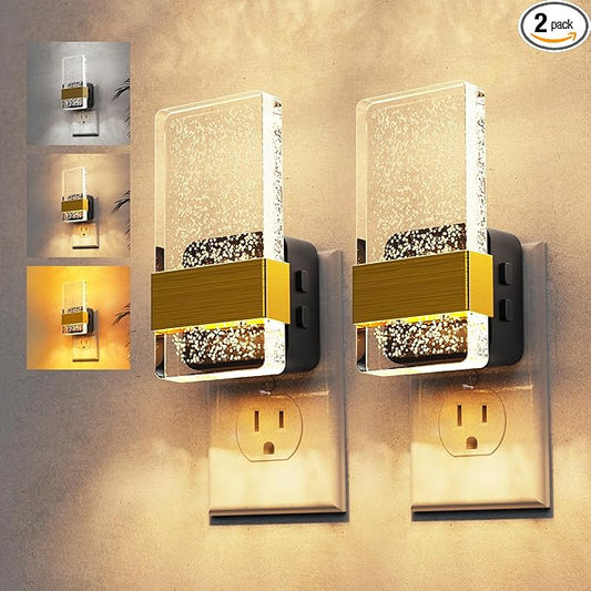 L LOHAS LED Night Light, 2 Pack 3CCT Night Lights Plug Into Wall, by LLOHASLED