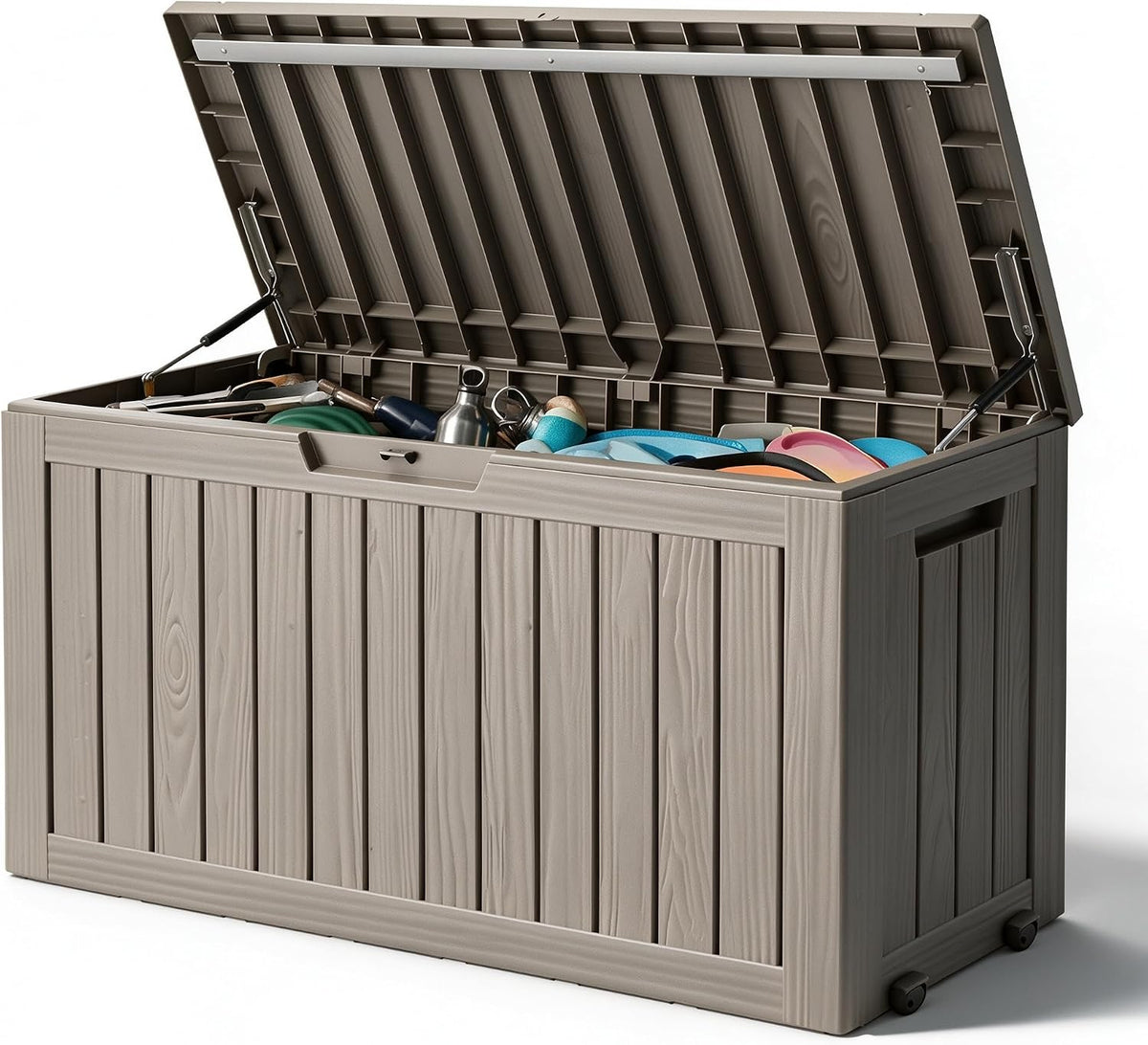 91 gal deck box,waterproof resin outdoor storage gas, main product view