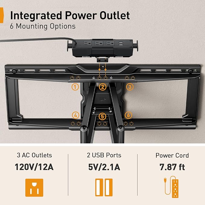 Perlegear Full Motion TV Wall Mount - Image 4