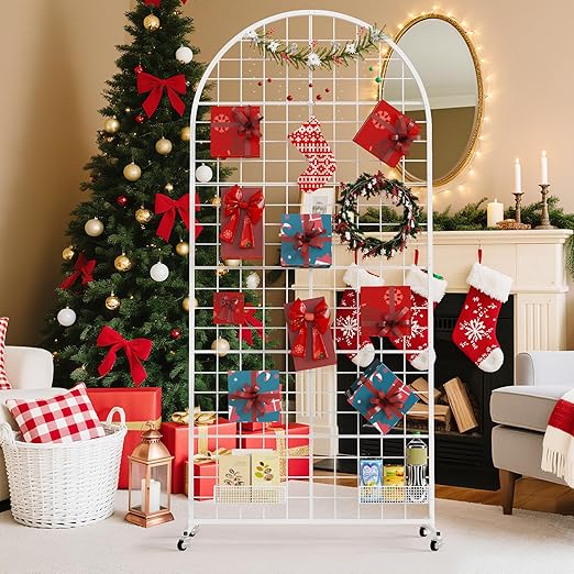 VGMiu Grid Wall Panel 1PCS Display Stand 2.6' x 5.8' FT White Grid Wall Panels - Image 7