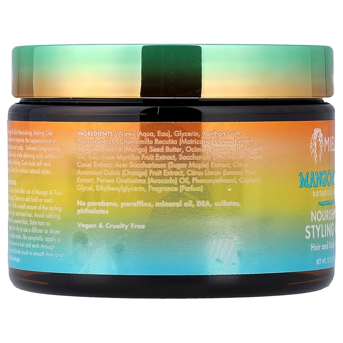 Mielle Nourishing Styling Gel Mango & Tulsi 12 Oz - Image 2