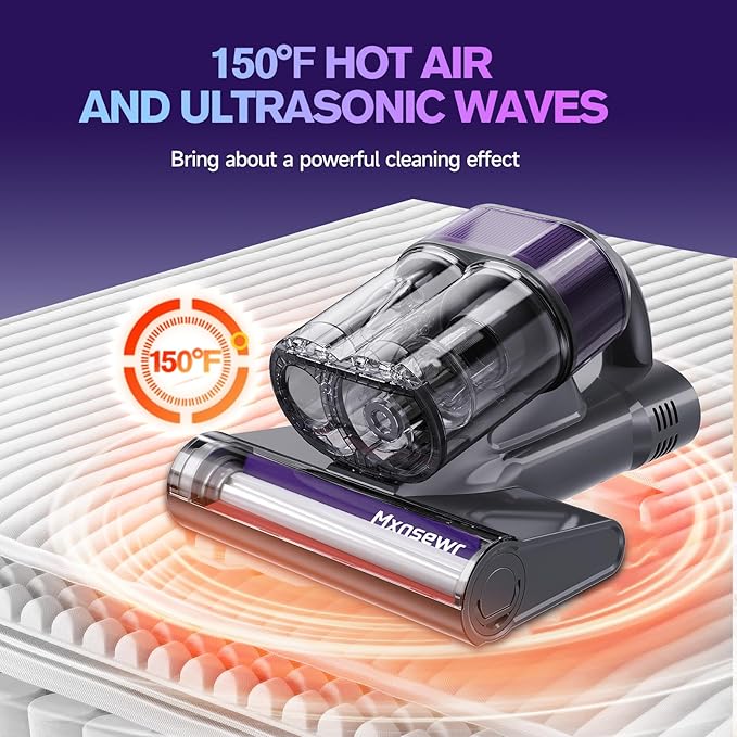 Mxnsewr Mattress Vacuum Cleaner, Ultrasonic Bed Vacuum Cleaner - Image 6